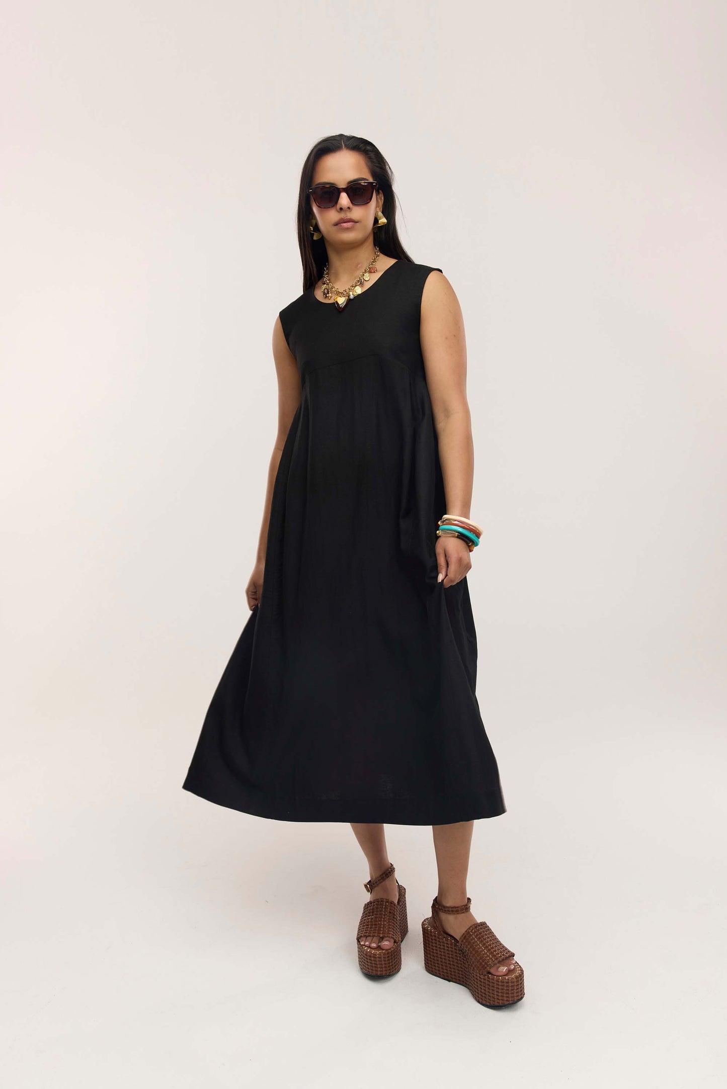 Perseverance Sleeveless Midi Dress