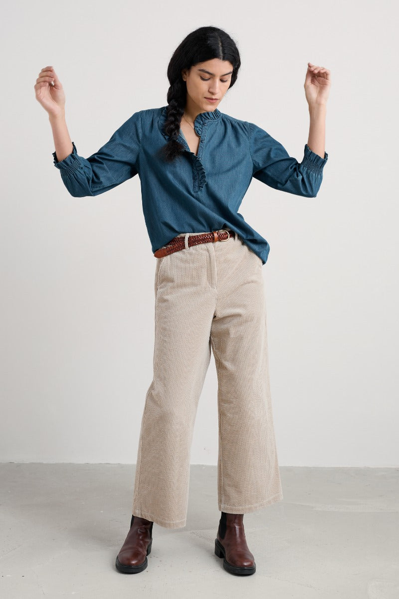 Feather Star Chambray Top