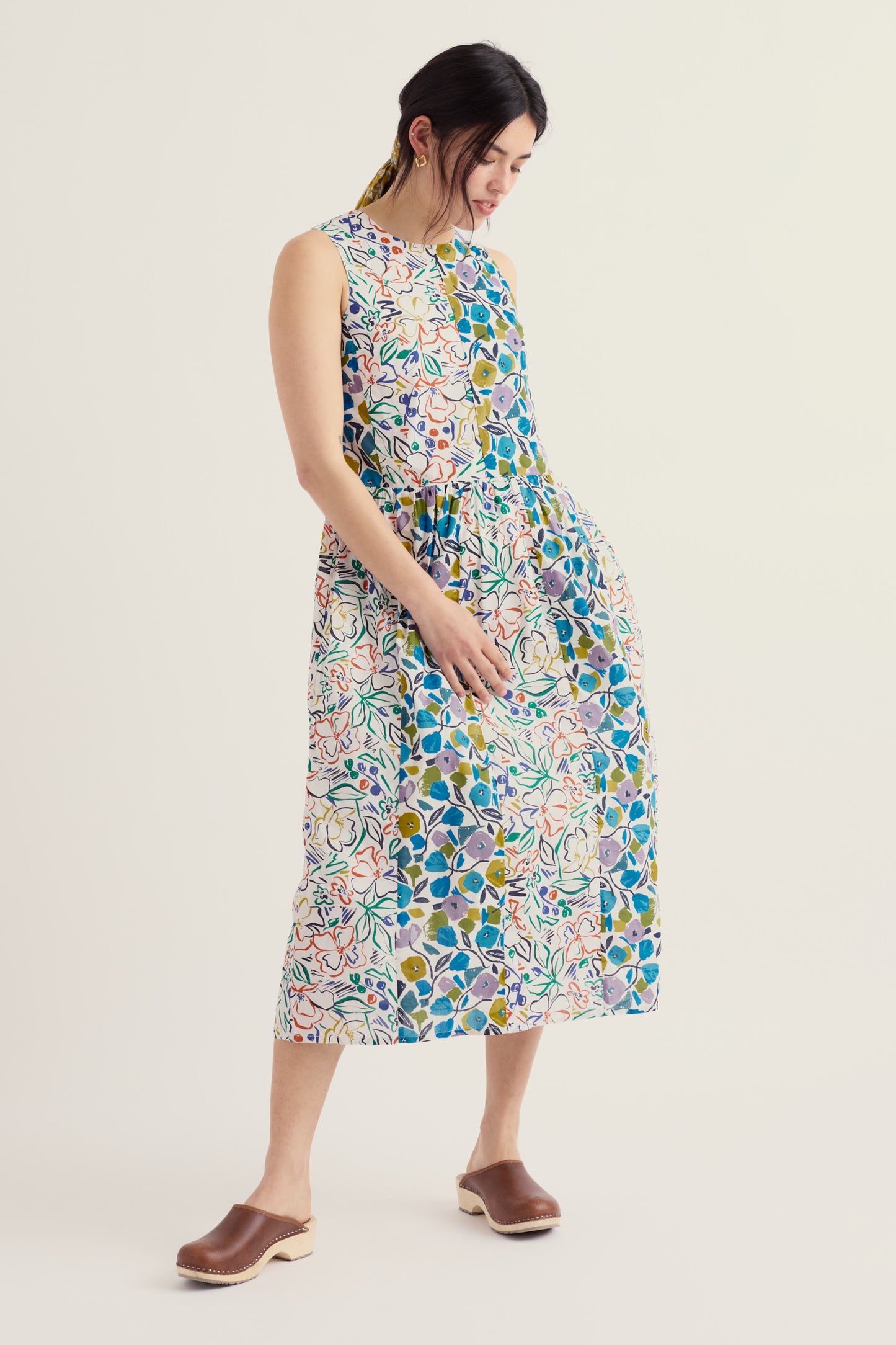 Circular Sleeveless Brouse Dress