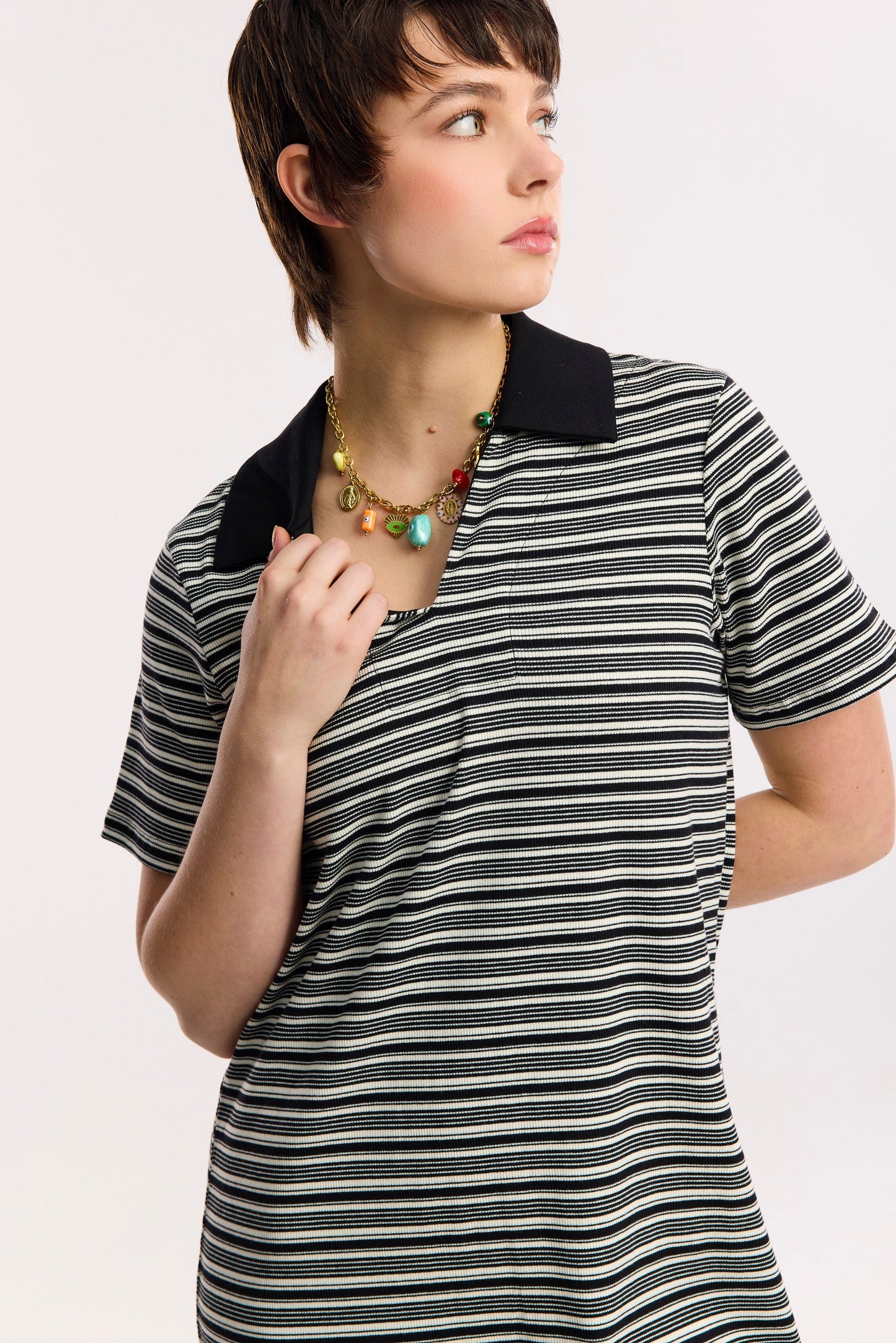 Traveller Rib Polo Dress